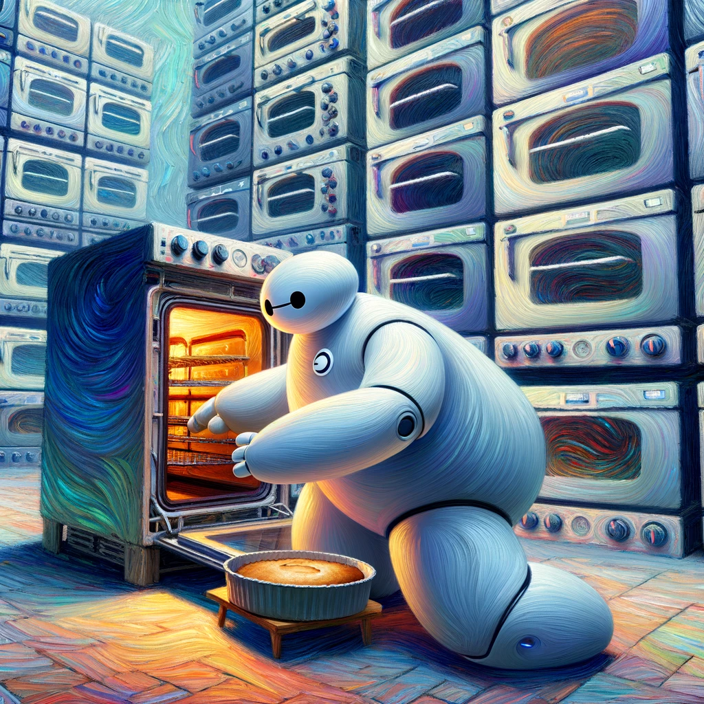 A bot baking thousand of cakes at the same time